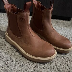 Sorel Brown Chelsea Work Boots